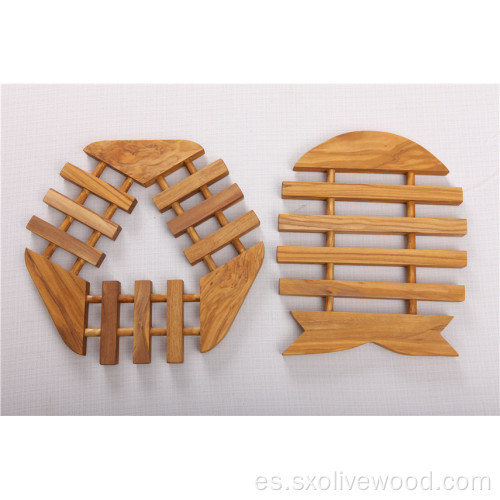 Trivet / posavasos de madera de olivo de alta calidad